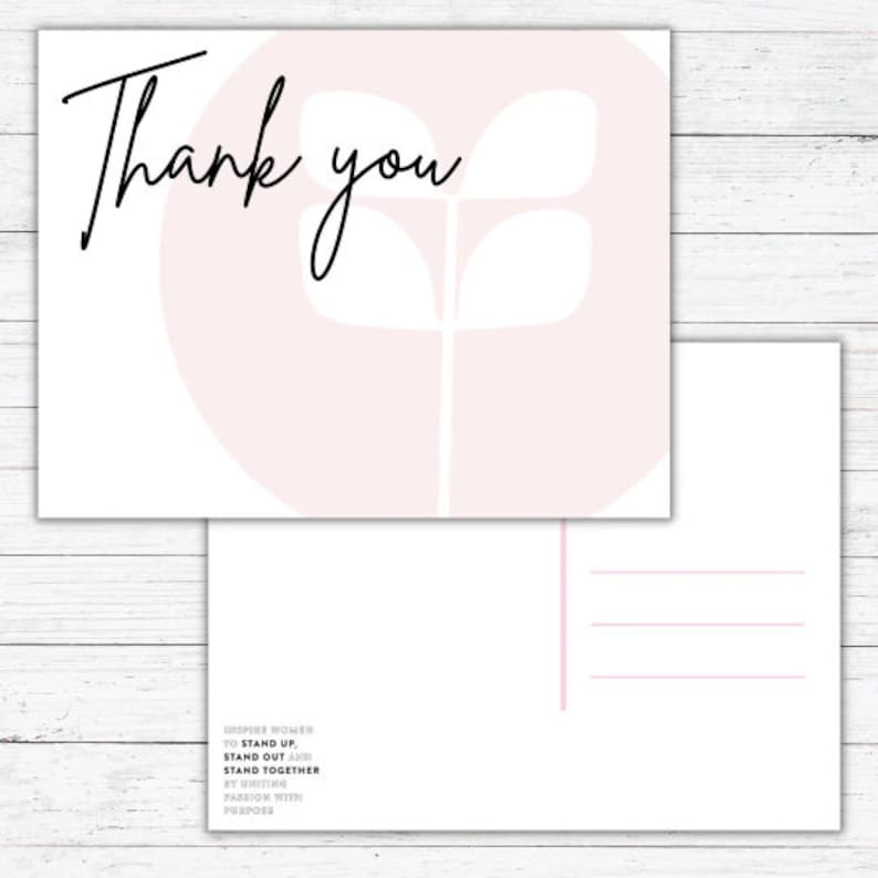 Red Aspen Logo Thank You Card Digital Download Red Aspen Etsy
