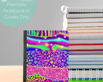 Neon & Glitter Mini Composition Notebook  Covers, School Supplies, Back to School Supplies, Customized Notebook, Colorful
