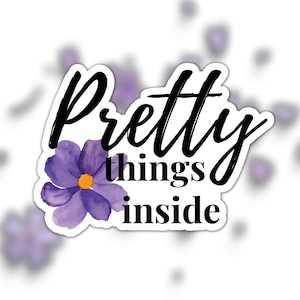 Pretty Things Inside Happy Mail Stickers, Small Business, Sticker Sheet, Packaging Material, Gift, Happy Mail Sticker, Pretty, Pretty Things