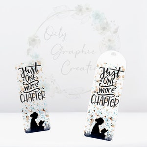 Just One More UV DTF Bookmark Decal, Bookmark, Book, Reading, Decal, Marker, Clear, Transfer, Wrap, Read, Chapter, Pages, Cute, Page