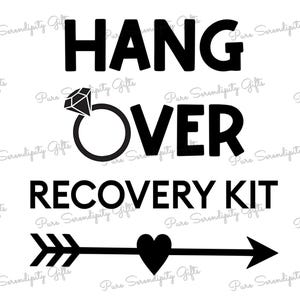 Diseño de kit para la resaca SVG - Diseño de kit de recuperación SVG - Recuerdo de boda SVG - Recuerdo de fiesta SVG - Recuerdo de despedida de soltera - Recuerdo de despedida de soltero