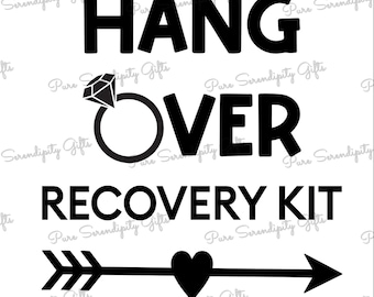 Hangover Kit Design SVG - Recovery Kit Design SVG - Wedding Favor SVG - Party Favor svg - Bachelorette Party Favor - Bachelor Party Favor