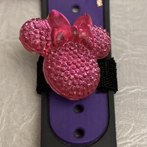 Pink sparkle Minnie band  slider for magic band, magic band plus or apple watch