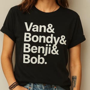 Catfish & The Bottlemen Band Members T-Shirt - Van McCann, Benji Blakeway, Bob Hall, Johnny Bond