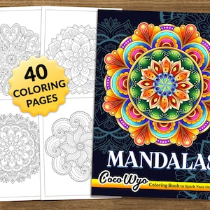 Mandalas: Amazing Mandala Coloring Book for Adults by Coco Wyo