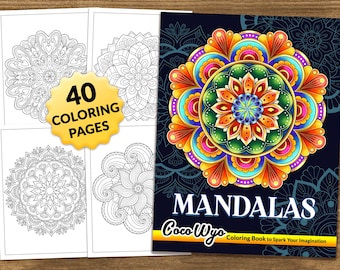 Mandalas: Amazing Mandala Coloring Book for Adults by Coco Wyo