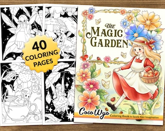 The Magic Garden: Fairy Coloring Book for Relaxing by Coco Wyo