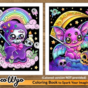 Spooky Cutie: Kawaii Creepy and Horror Coloring Book for Relaxing by ...