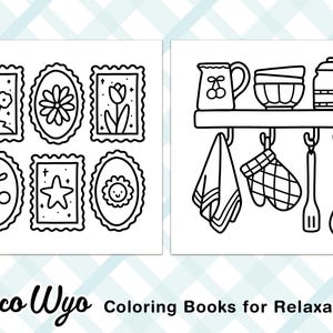 Stress Relief: Simple and Relaxing Coloring Book by Coco Wyo - Etsy