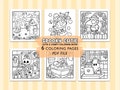 Spooky Cutie: Adorable Creepy Creatures in Cozy Hygge Moments Coloring Book by Coco Wyo