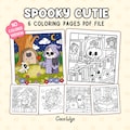 Spooky Cutie: Adorable Creepy Creatures in Cozy Hygge Moments Coloring Book by Coco Wyo