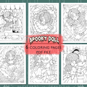 Kuslig docka | Combo 2: Söt och kuslig målarbok med en mystisk resa för stresslindring och avslappning av Coco Wyo