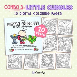 Kleine Knuddelmaus | Combo 3: Super süße Tierfiguren zum Ausmalen von Coco Wyo