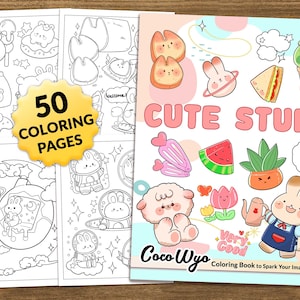 Cute Stuff: Kawaii Coloring Book by Coco Wyo