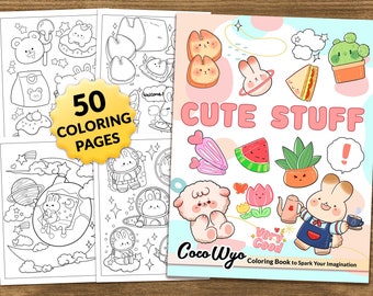 Cute Stuff: Kawaii Coloring Book by Coco Wyo