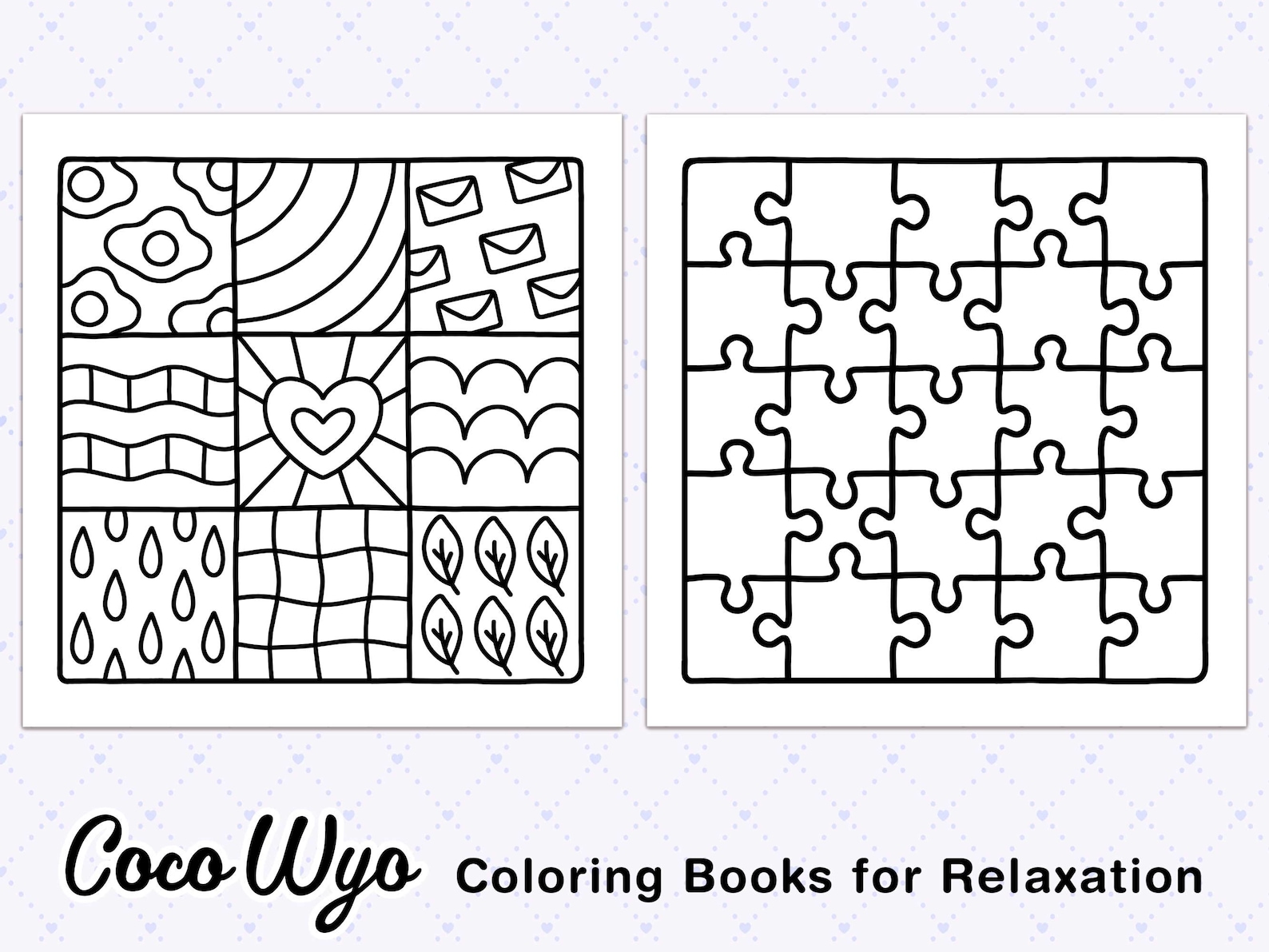 Comfy Patterns: Lovely Cozy Pattern Coloring Book by Coco Wyo - Etsy