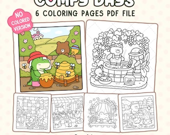 Comfy Days: Super Cute Animal Characters in Cozy Hygge Moments Coloring Book by Coco Wyo