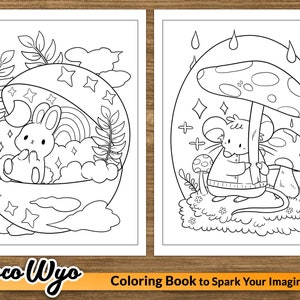Cute Stuff: Kawaii Coloring Book by Coco Wyo - Etsy