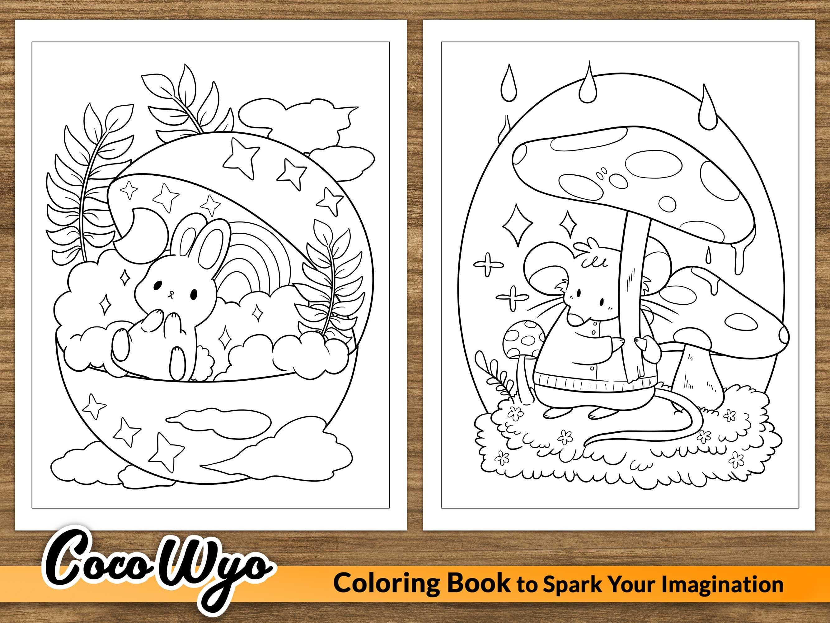 Cute Stuff: Kawaii Coloring Book by Coco Wyo 