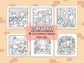 Comfy Days: Super Cute Animal Characters in Cozy Hygge Moments Coloring Book by Coco Wyo