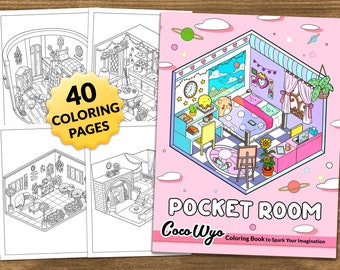 Pocket Room: Cute Coloring Book for Relaxing by Coco Wyo