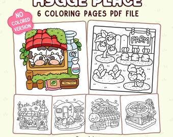 Hygge Place: Bold and Easy Designs for Relaxation with Cozy Little Corners Coloring Book by Coco Wyo
