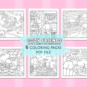 Cozy Friends: Super süsses Tierbuch zum Ausmalen von Coco Wyo