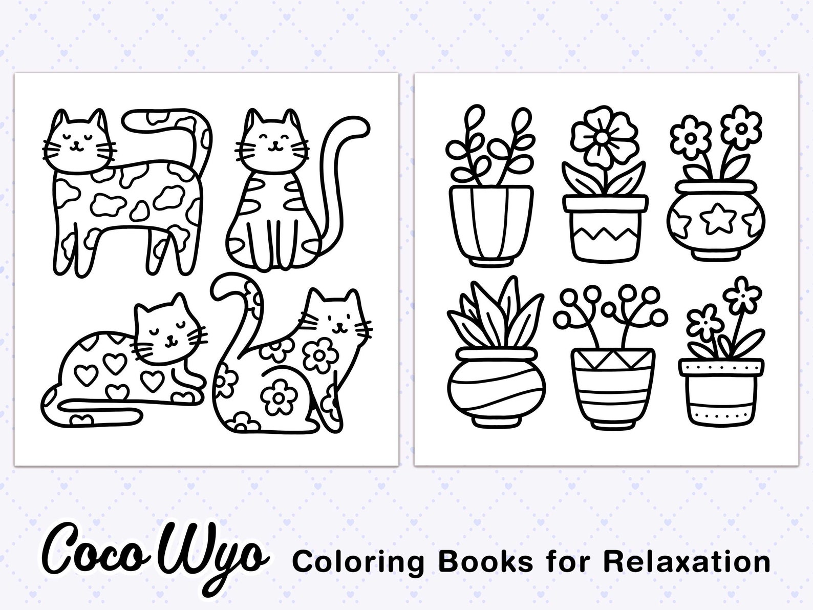 Comfy Patterns: Lovely Cozy Pattern Coloring Book by Coco Wyo - Etsy