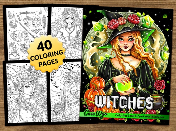 Witches: Fantasy Coloring Book for Relaxing by Coco Wyo