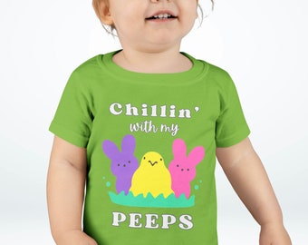 T-shirt de Pâques pour tout-petits Chillin' with my Peeps