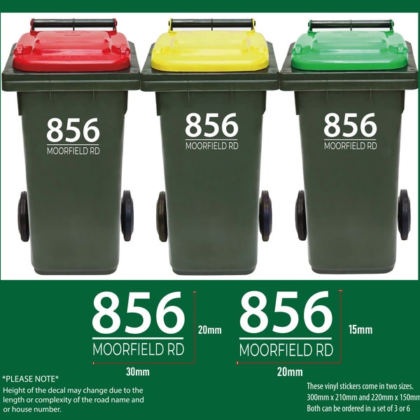 Wheelie Bin Stickers Etsy Australia