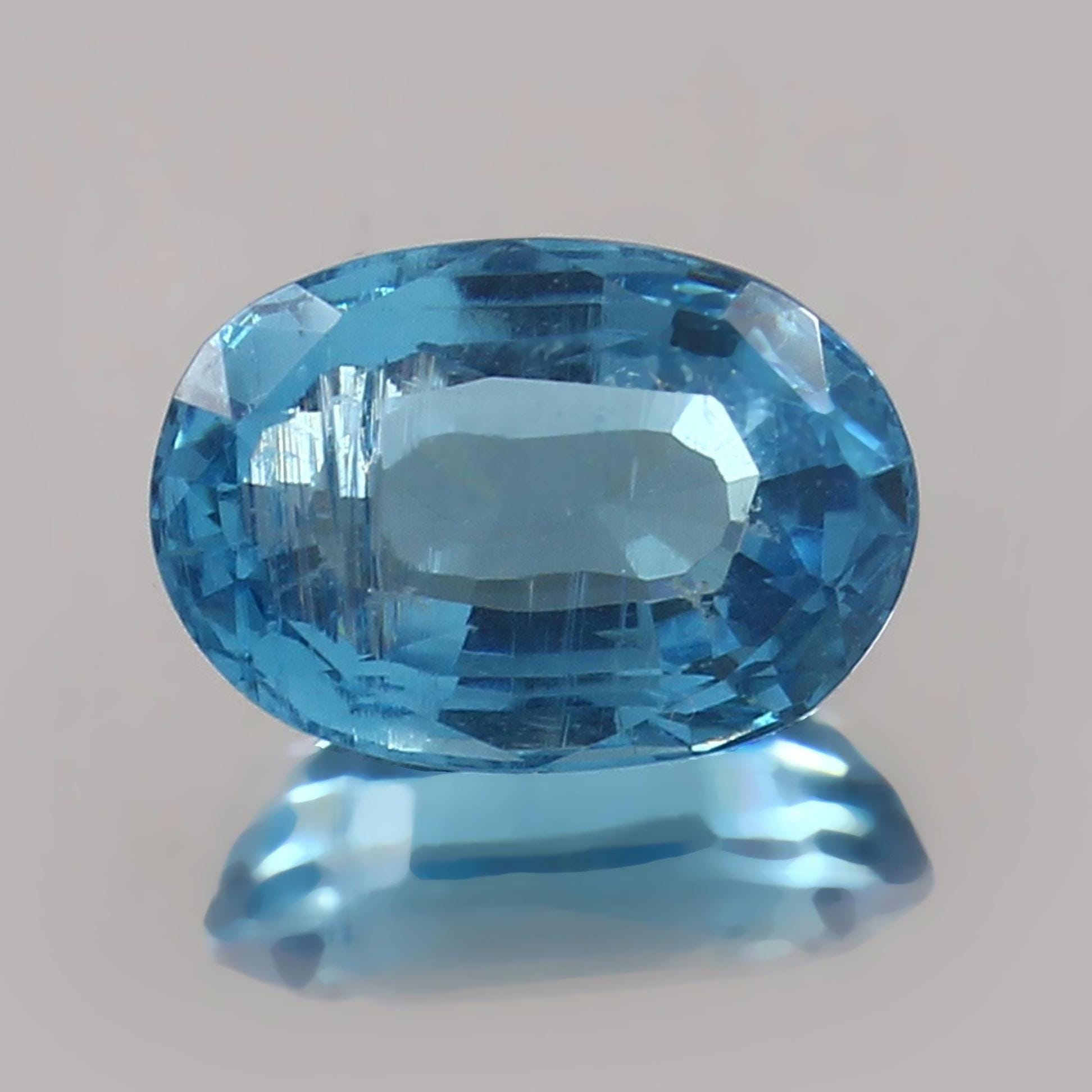 Aigue-marine bleue du Brésil certifiée naturelle 16,45 ct 16 x