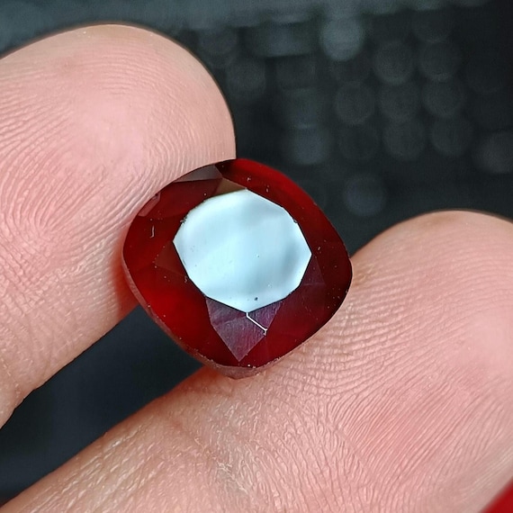 So Expensive Red Natural Hessonite Garnet Radiant Cut Cushion CT