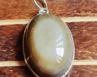 Pendentif yéménite en agate Aqeeq, collier en argent sterling, bijoux anciens du mauvais œil