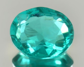 Tourmaline Paraiba ovale de 7 carats, qualité brésilienne AAA, 12 x 9 mm
