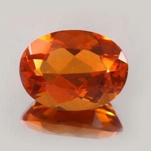 AAA+Cornflower Orange Color Sapphire Loose Faceted 8.70 CT.Transparent quality Nice Luster Unheated Orange Sapphire Gemstone for Custom Ring