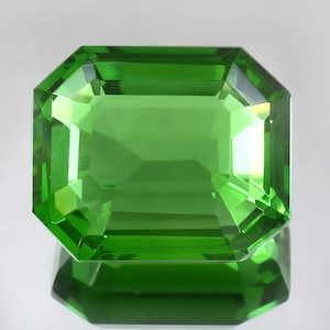 Huge Size 106.30 CT. AAA Grade Grass Green Peridot Gemstone, Excellent Quality Nice Luster Peridot Octagon 31.5X26X16.5 MM.August Birthstone