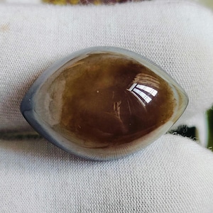100% Natural Yemeni Hakik Agate Cabochon Marquise  34 CT. Beautiful Attractive Eye Shaped 25X17 MM. Yemeni Aqeeq Ring+pendant+Necklace+gift