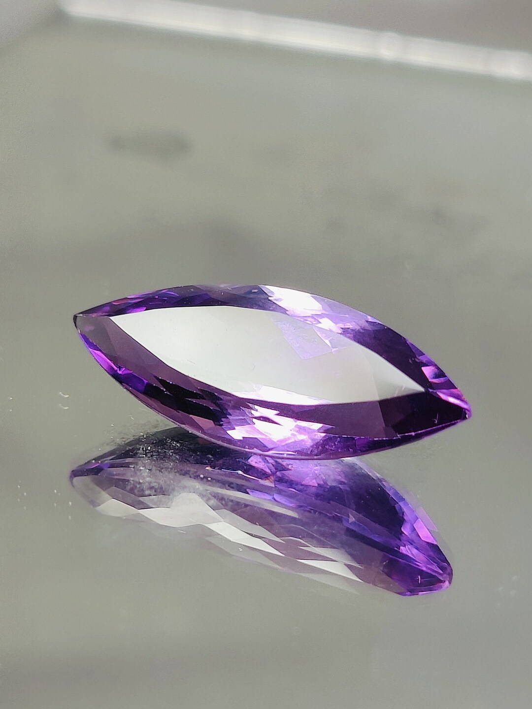 Amethyst Purple Raspberry Purple Amethyst Marquise Gemstone, Faceted 8.35 CT, Loose Ring Stone - Etsy