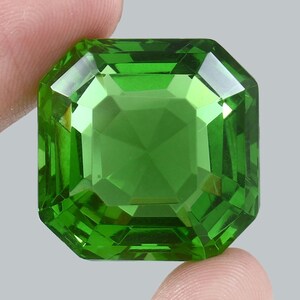 83 CT. Large size Fabulous Apple Green Peridot Loose Octagon Faceted Gemstone,AAA Top Quality Certified Peridot Collection for Women Pendant