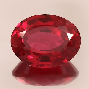 16,10 ct AAA Mozambique blodröd rubin, smaragdslipad (16 x 12 MM)