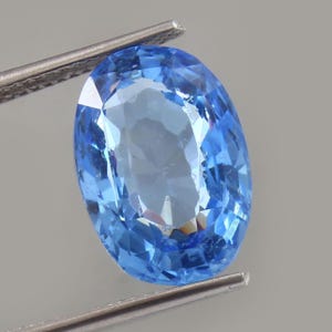 Velvet Blue Rare Kashmir Sapphire Faceted Loose Oval 8.55 CT. Best quality Sapphire handmade Cut Gemstone, Making Women & Men's Jewelry
