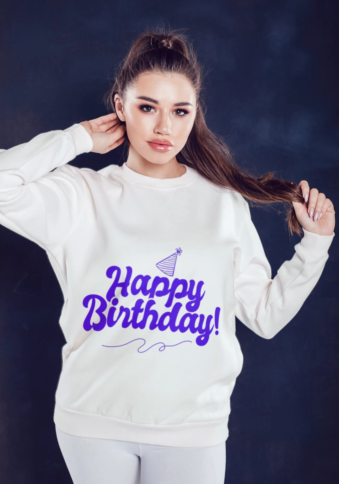 Happy Birthday Purple Tshirt SVG Birthday Jpg Mug Birthday Etsy