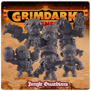 Grimdark Cuteness Catachan Jungle Fighters