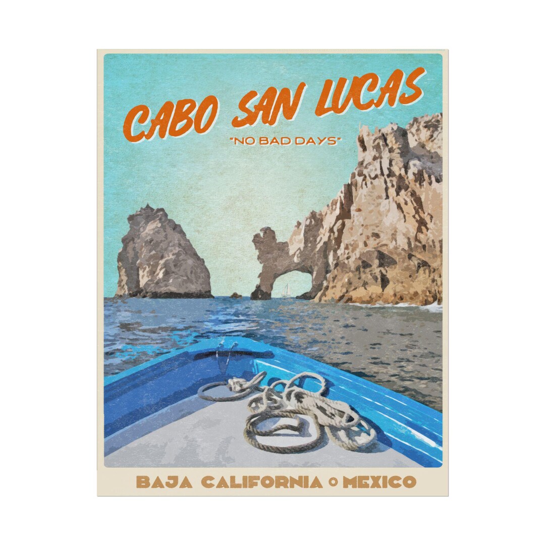 Cabo San Lucas Poster, Mexico - Premium Matte Paper, Sizes 11x14, 11x17 ...