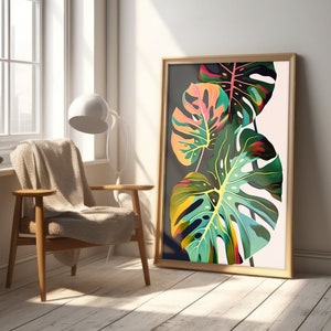 Lush Monstera: Art Prints (Digital Download, 10 prints)