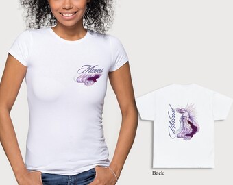 Wind Element Shirt, Custom Fae Handmade Fairy Wings Wind Moves Artwork, Four Elemental Tee, Faerie Fantasy, Unisex Soft Cotton, Colorful Air