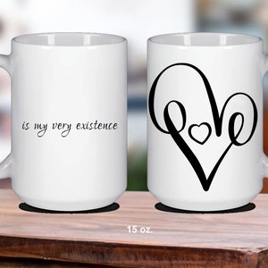 Inspirational Mug, Self Love Large Coffee Cup, Mindfulness Tea Mug, Uplifting Trendy Quote, Motivational, Manifestation, Positive Thinking
