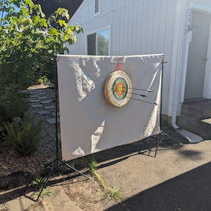 Portable Archery Target & Backstop Combo