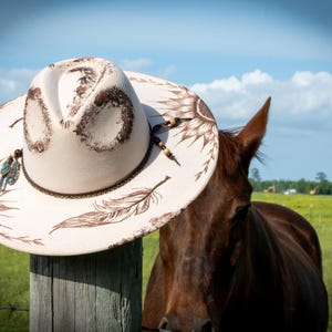 Boho Wide Brim Fedora: Sunflower and Feather Western Hat